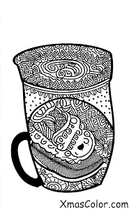 Christmas / Feliz Navidad: A mug of hot cocoa with the phrase "Feliz Navidad"