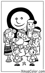 Christmas / Friends: Christmas friends singing carols