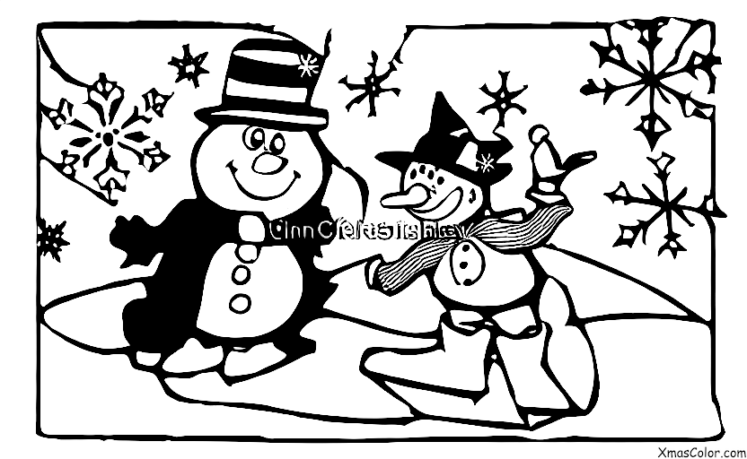 Christmas / Frosty the Snowman: Frosty the Snowman ice skating
