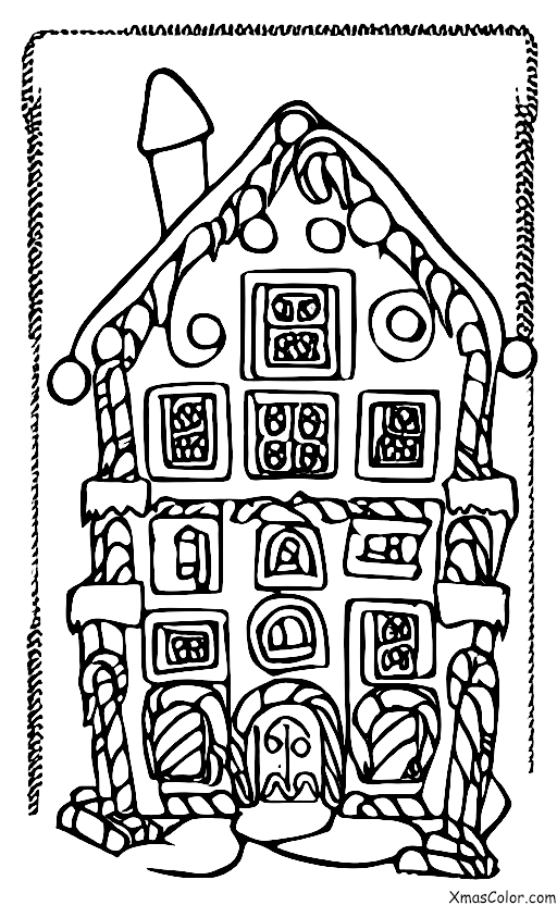 Christmas / Gingerbread Cookies: A gingerbread house construction zone