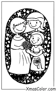 Christmas / Giving: A boy giving a girl a flower