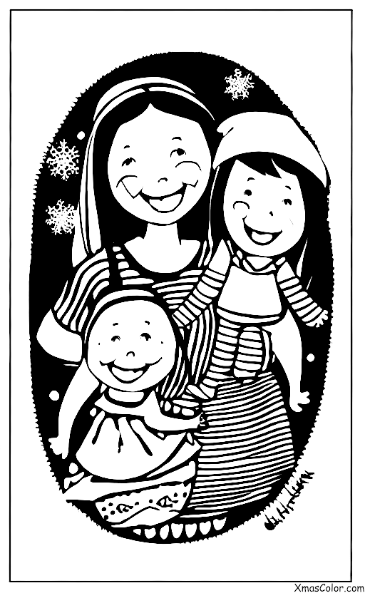 Christmas / Giving: A little girl giving her mother a homemade card