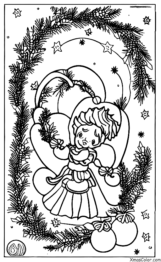 Christmas / Hark! The Herald Angels Sing: A Christmas wreath