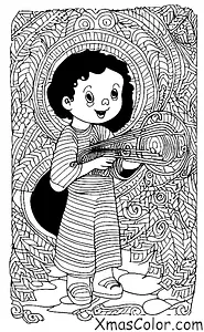 Christmas / Hark! The Herald Angels Sing: An angel playing the trumpet