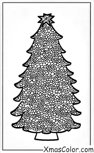 Christmas / Holly: A CHRISTMAS TREE decorated with holly