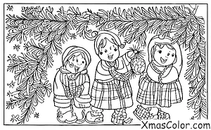 Christmas / Holly: A garland of holly