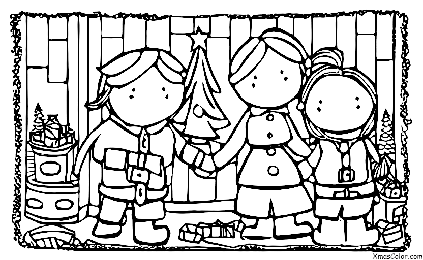 Christmas / Hope: A couple watching the snowfall