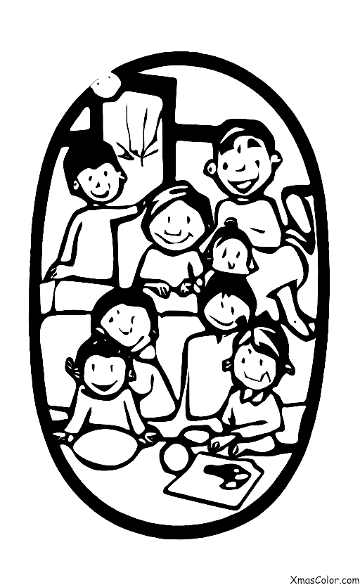 Christmas / I'll Be Home for Christmas: A family playing games together