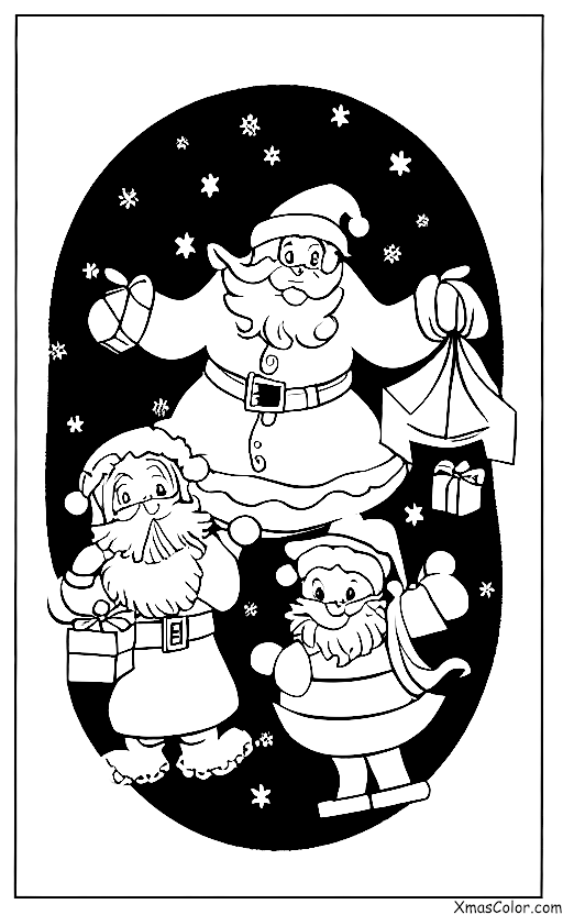 Christmas / I'll Be Home for Christmas: Santa and his reindeer