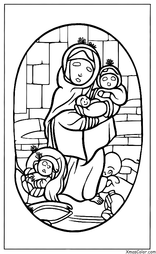 Christmas / Jesus' Birthday: Jesus as a baby in the manger