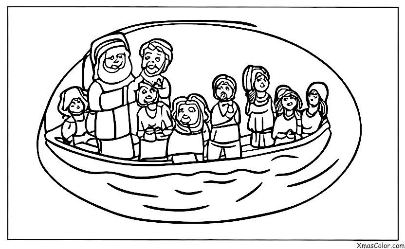 Christmas / Jesus' Birthday: Jesus walking on water