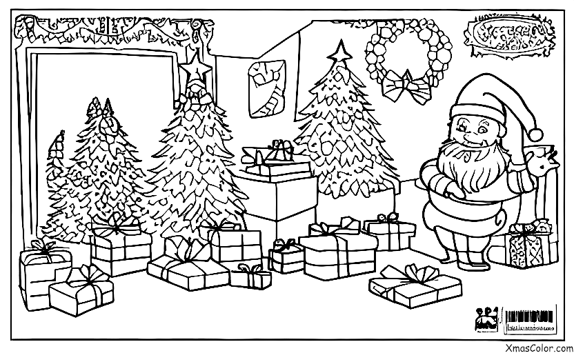 Christmas / Jolly Old Saint Nicholas: Jolly Old Saint Nicholas at the North Pole