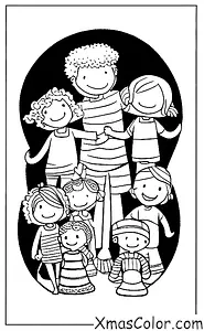 Christmas / Kwanzaa: Kwanzaa family
