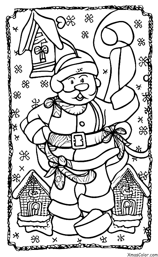 Christmas / Magic of Christmas: Santa Claus flying in his sleigh