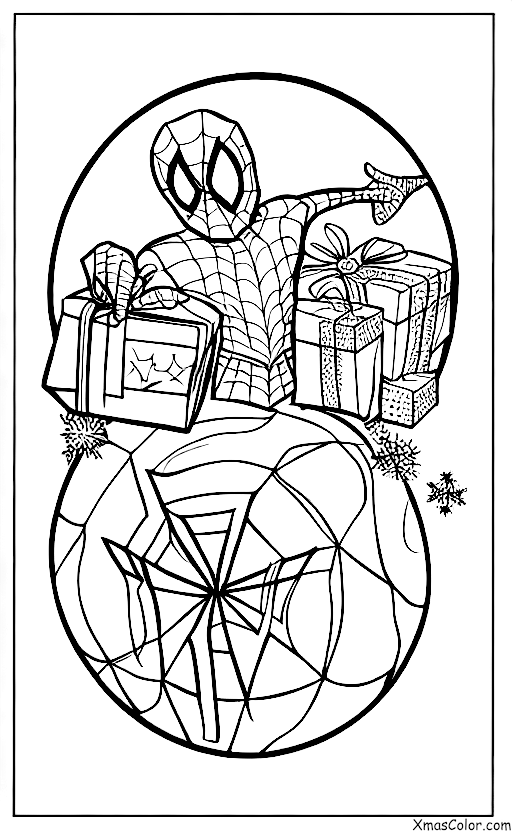 Christmas / Marvel Christmas: Spiderman saving Christmas