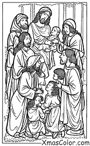 Christmas / Mary: Jesus being born