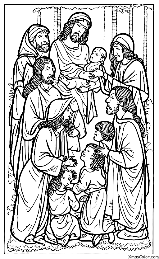 Christmas / Mary: Jesus being born