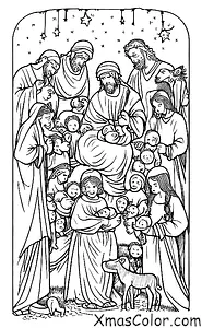 Christmas / Mary: The nativity scene