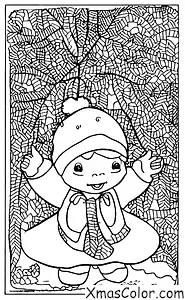 Christmas / Mistletoe: A baby standing under the mistletoe