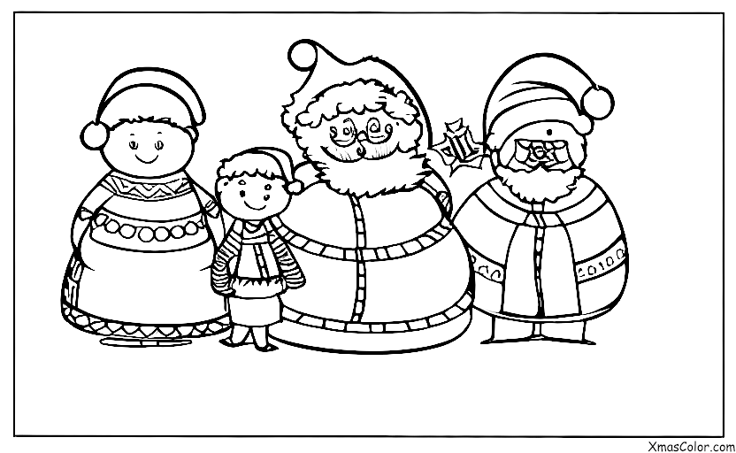 Christmas / Mr. & Mrs. Claus: Mr. & Mrs. Claus at a Christmas party