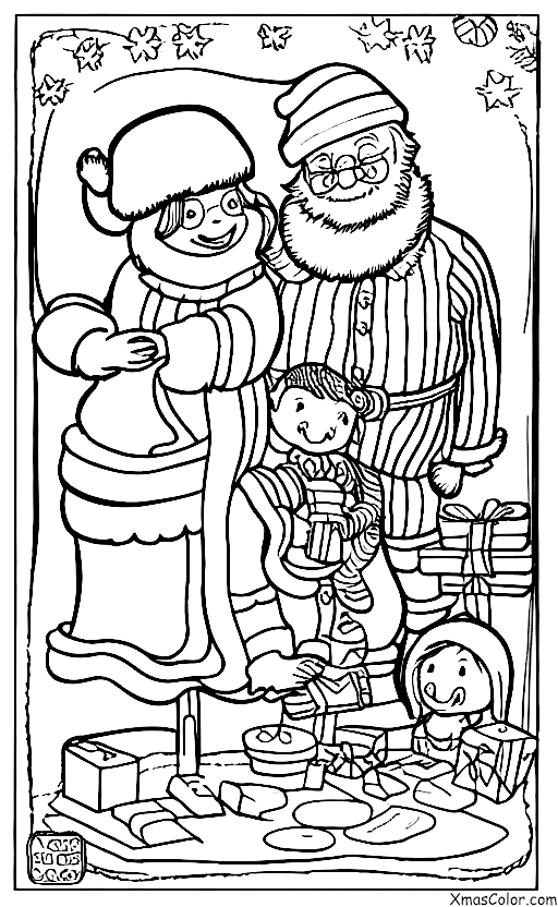 Christmas / Mr. & Mrs. Claus: Mr. & Mrs. Claus in their workshop