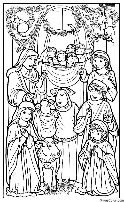 Christmas / Nativity Scene: The whole nativity scene