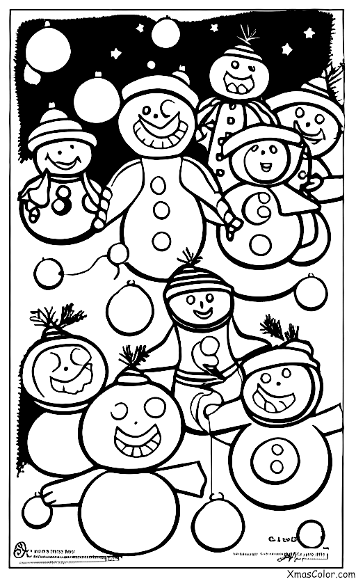 Christmas / New Year's Eve: A snowball fight