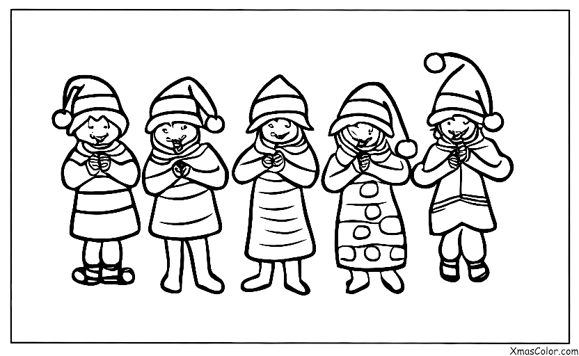 Christmas / O Come, All Ye Faithful: Children singing Christmas carols