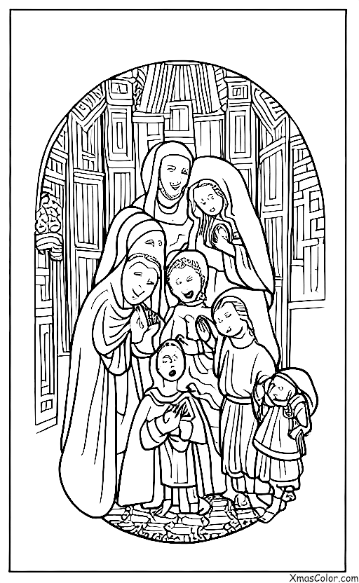 Christmas / O Come, All Ye Faithful: The scene of the Nativity