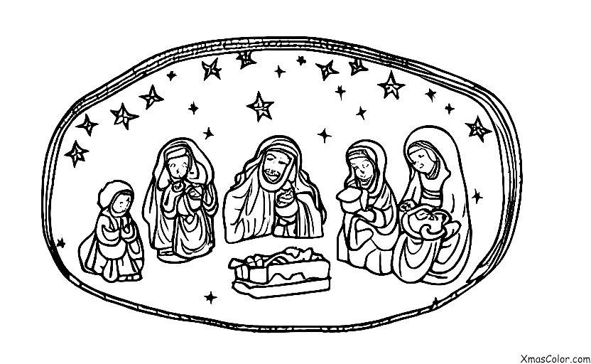 Christmas / O Holy Night: The nativity scene