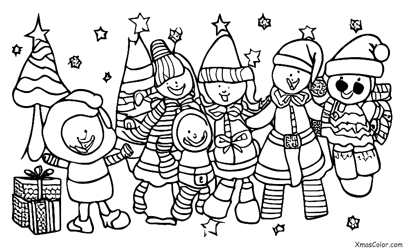 Christmas / Outdoor Christmas activities: Decorating the Christmas tree