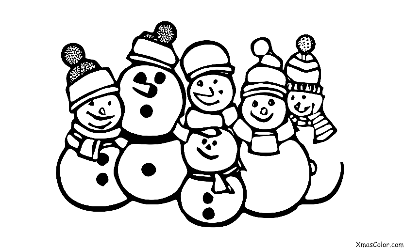 Christmas / Outdoor Christmas activities: Making a snowman