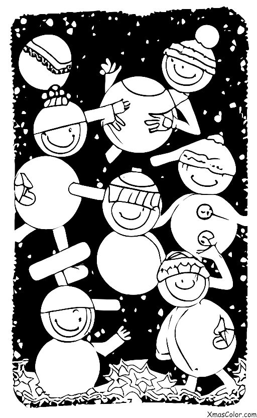 Christmas / Outdoor Christmas activities: Snowball fight