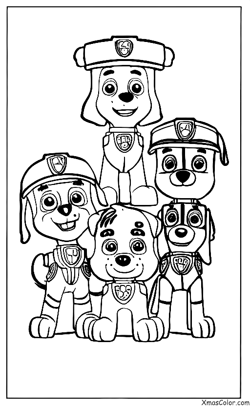 Christmas / PAW Patrol Christmas: The Paw Patrol pups making Christmas cookies