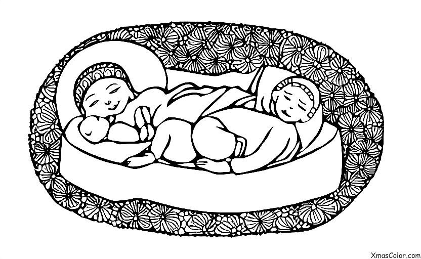 Christmas / Peace: A baby Jesus in the manger