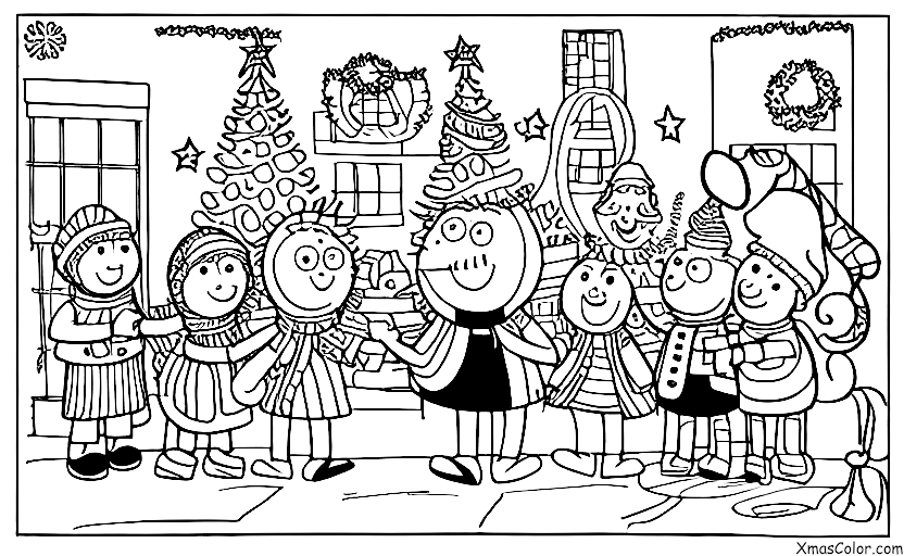 Christmas / Peppa Pig Christmas: Peppa and her family going Christmas caroling