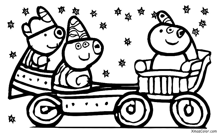 Christmas / Peppa Pig Christmas: Peppa Pig going sledding