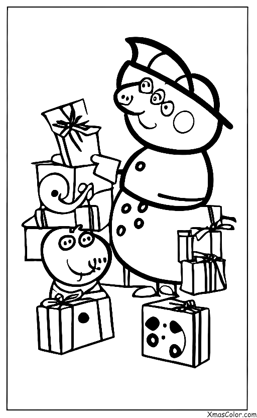 Christmas / Peppa Pig Christmas: Peppa Pig opening presents on Christmas morning