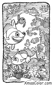 Christmas / Pixar Christmas: A scene from the film " Finding Nemo "