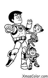 Christmas / Pixar Christmas: A scene from the movie "Toy Story"