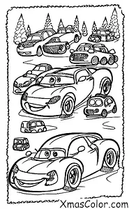 Christmas / Pixar Christmas: Cars Driving In The Snow