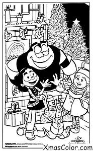 Christmas / Pixar Christmas: Christmas themed scene from a Pixar movie