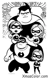 Christmas / Pixar Christmas: The Incredibles saving Christmas