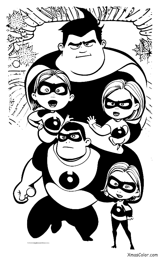 Christmas / Pixar Christmas: The Incredibles saving Christmas