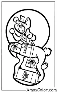 Christmas / Prancer: Prancer delivery presents to children