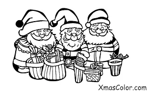 Christmas / Santa Claus: Santa Claus in his workshop
