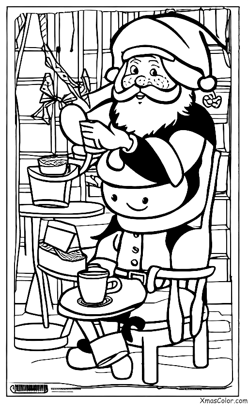 Christmas / Santa's Workshop: Santa is taking a break