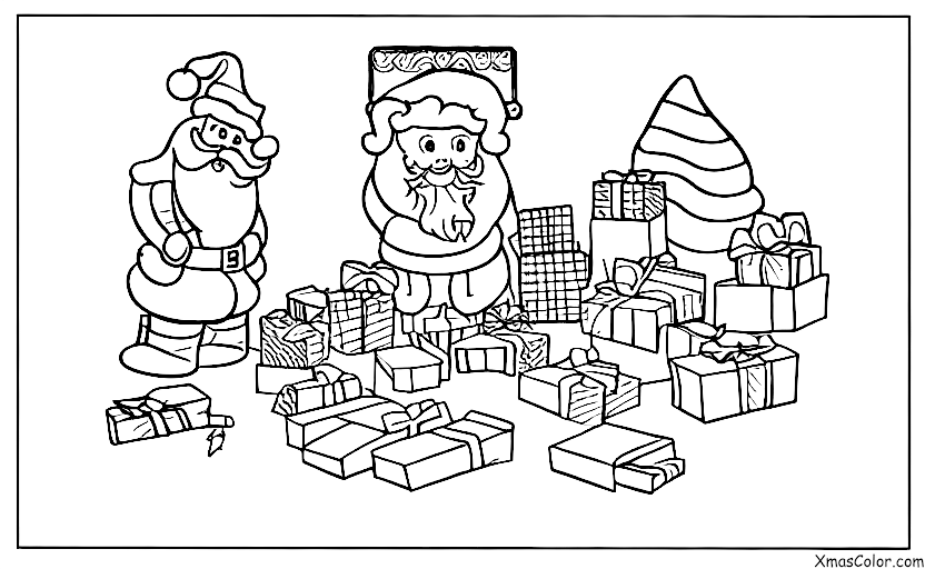 Christmas / Santa's Workshop: Santa's workshop with all the toys