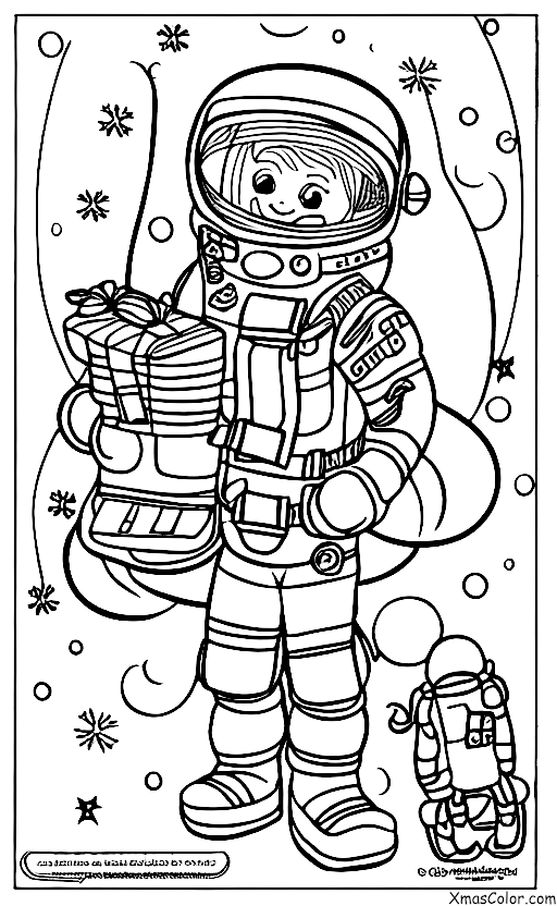 Christmas / Sci-Fi Christmas: Santa in his space suit