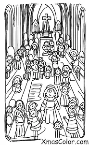 Christmas / Silent Night: Silent Night being sung in a church